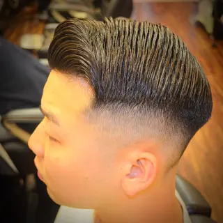 ショート メンズ 高野浩平/フェード ツイストスパイラルのヘアスタイル