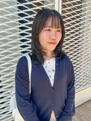 ミディアム カラー ヘアアレンジ yuka .のヘアスタイル