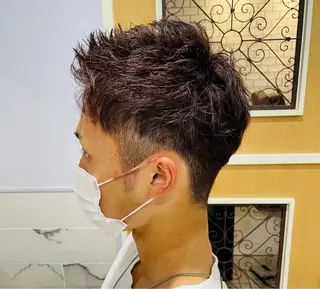 カラー メンズ すげさやか ✨メンズカットパーマのヘアスタイル