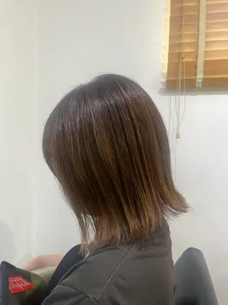 ミディアム ✨🎨ブリーチなし 透明感カラー✨美友のヘアスタイル