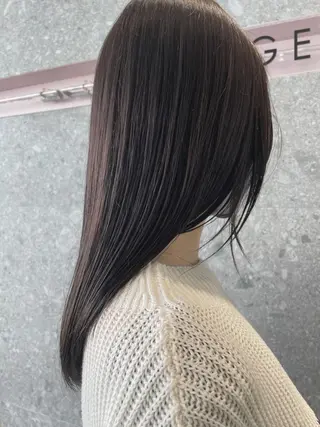 ミディアム カラー 山下 千明のヘアスタイル