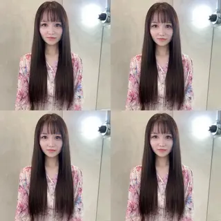 ミディアム カラー 🦋REISA🦋 エクステ×ハイトーンのヘアスタイル