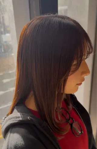 カラー モデル様募集中🐰 西尾美優のヘアスタイル