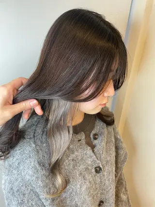 セミロング カラー 🩵アンブレラカラー 髪質改善 丸尾】のヘアスタイル
