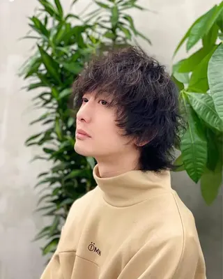 ミディアム メンズ 原宿アンリ 山下卓也のヘアスタイル