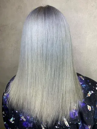 セミロング 西村 雄二/エクステのヘアスタイル