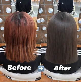 カラー 🩶相模大野透明感 カラーSAKURAのヘアスタイル