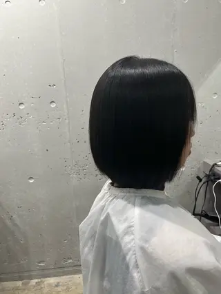 ミディアム パーマ 縮毛矯正 特化生田のヘアスタイル