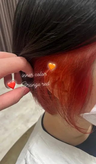 ミディアム カラー 中村 由布紀のヘアスタイル