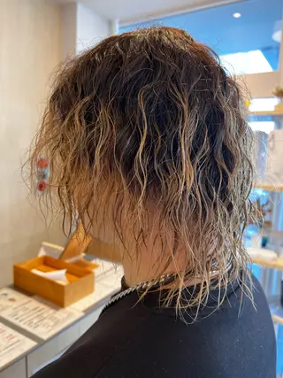 パーマ メンズ 山口 莉々香のヘアスタイル