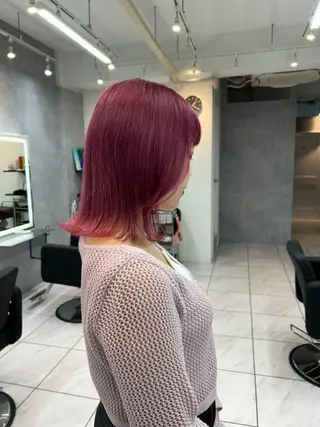 ミディアム カラー _WHITE 天神店 YUMEKA🐻のヘアスタイル