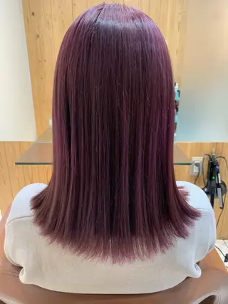 ミディアム MORISAKI ✂︎縮毛矯正のヘアスタイル