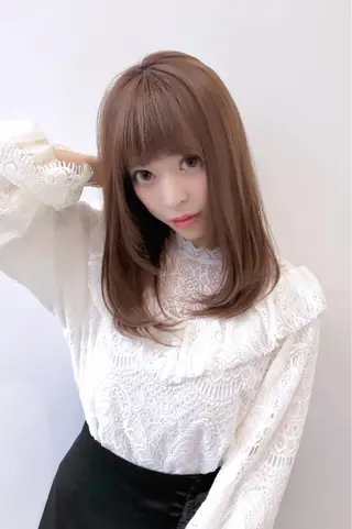 ロング 渋谷レイヤーカット❌ 縮毛矯正専門/武田涼のヘアスタイル