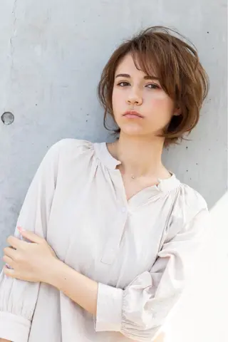 ショート カラー 髪質改善／美髪矯正 林田和真のヘアスタイル