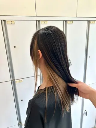 ロング カラー インナー/2次元/ 推しカラー/しゅうとのヘアスタイル