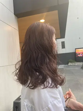 セミロング デザインカラー/ボブ ブリーチカラー/ユリのヘアスタイル