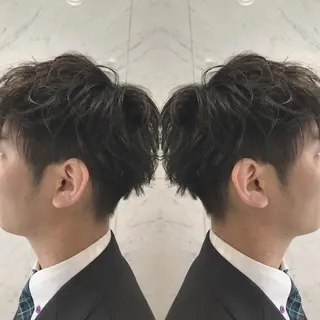 ショート カラー メンズ 重政 和樹のヘアスタイル