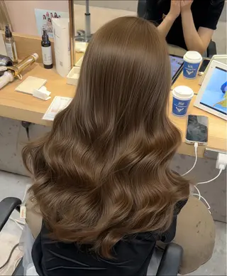 ロング カラー 韓国♡レイヤーカット ayanoのヘアスタイル