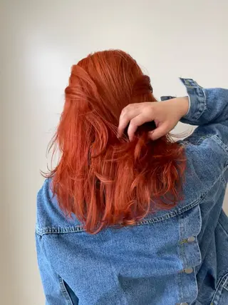 セミロング 熊崎 葵のヘアスタイル