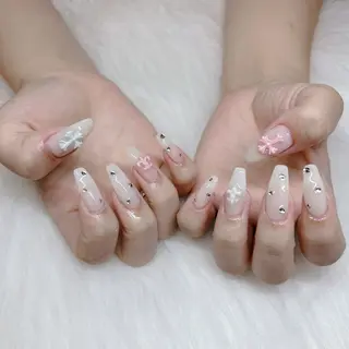 ロング HANA うるののネイルデザイン