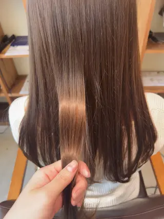 ロング カラー 熊谷 鈴のヘアスタイル