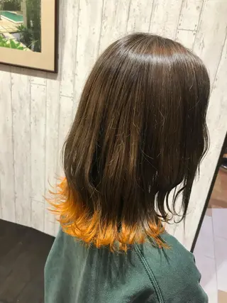 ミディアム カラー 🦋店長🦋 ほんさわ みずきのヘアスタイル