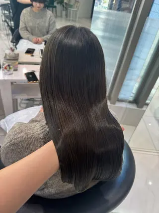 セミロング Rin/寒色系カラー 🦋/うる艶ヘア🫧のヘアスタイル