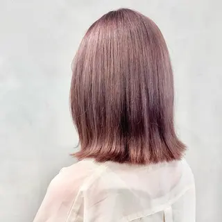 ミディアム カラー 髪質改善⌇透明感 カラー⌇川上葵のヘアスタイル
