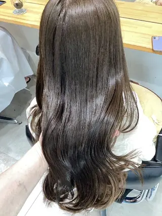 セミロング カラー ヘアアレンジ/柔らか 艶カラー/AKARIのヘアスタイル