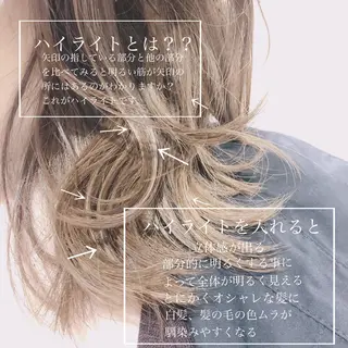 ミディアム カラー ヘアアレンジ 落合　眺 (オチアイ　ノゾミ)のヘアスタイル