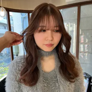 セミロング 似合わせカラー🪩 SAYA 👗のヘアスタイル