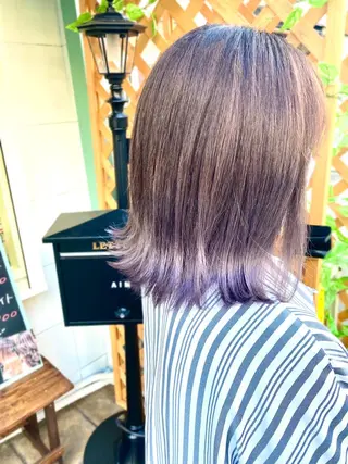 セミロング カラー パーマ ヘアアレンジ 髪質改善✧︎カラー 💎AIM【アイム】のヘアスタイル