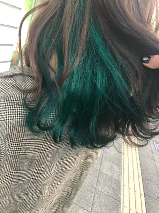 ロング カラー ムトウセイマ/ 縮毛矯正/ブリーチのヘアスタイル