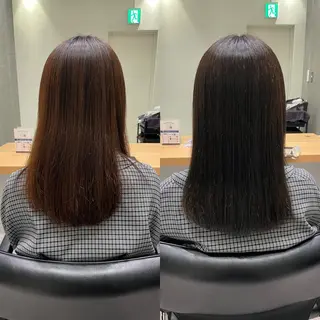 セミロング カラー 髪質改善ヘアケア 艶髪特化/上田のヘアスタイル
