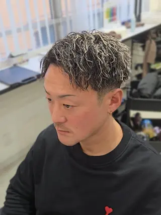 メンズ ショート パーマ カラー LEN名古屋/パーマ 海外ヘア/メンズ特化のヘアスタイル