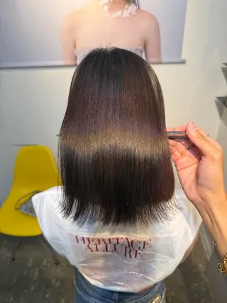 ミディアム 縮毛矯正/レイヤー カット⭐️SHOTAのヘアスタイル