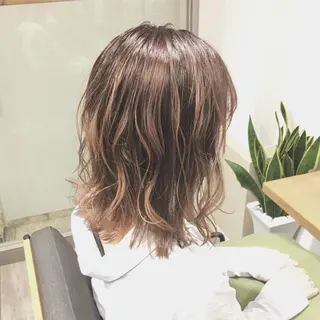 ショート カラー ヘアアレンジ 顔周りカット・相談 レイヤーも◎しずくのヘアスタイル
