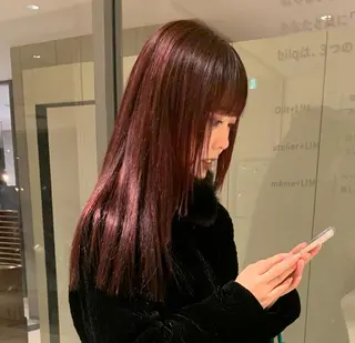 ロング カラー 田中 里奈のヘアスタイル