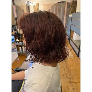 ショート カラー パーマ Lagom なかだのヘアスタイル