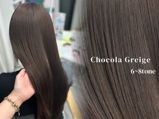ロング ☘️中明度カラー/ 縮毛矯正ナミ☘️のヘアスタイル