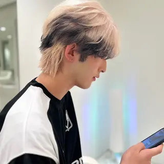 カラー メンズ 高島 悠吾のヘアスタイル