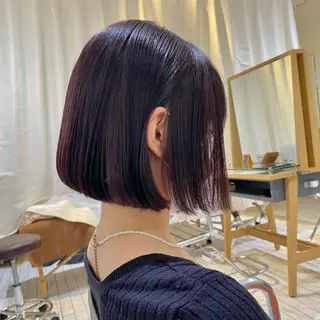 ミディアム カラー 神奈川大学最寄り白楽 三本松巧のヘアスタイル
