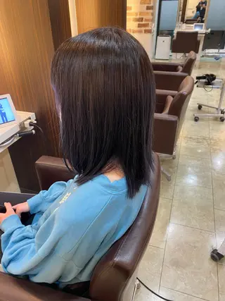 ミディアム カラー anoたまプラーザ 牧野直樹のヘアスタイル