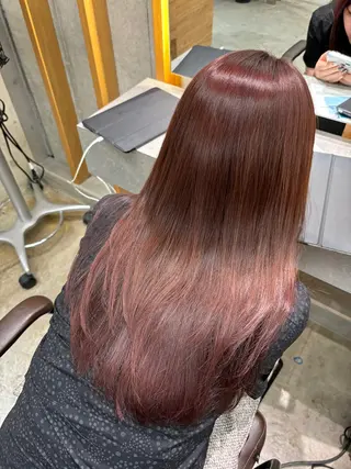 ロング カラー ako🎀 横浜/カットのヘアスタイル