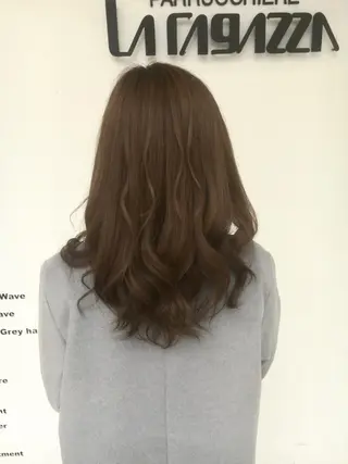 セミロング カラー 東條 克義のヘアスタイル