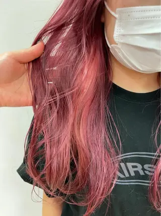 ロング カラー パーマ ヘアアレンジ 🍒KIKUCHI KANAE🍒のヘアスタイル