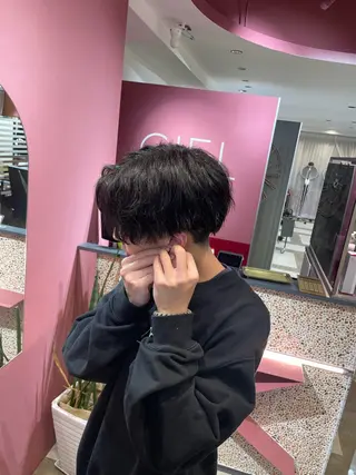 メンズ 🧸顔周りカット /透明感🎀のヘアスタイル