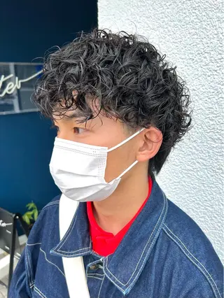 ショート パーマ ヘアアレンジ メンズ メンズパーマ職人 加藤 弘貴のヘアスタイル