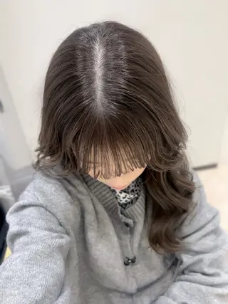 セミロング カラー HINA🎀 マツパ/美容師/豊田のマツエク・マツパデザイン