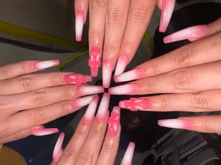 ネイル 33nail✴️栄 スミレ❇️Gel-xのネイルデザイン